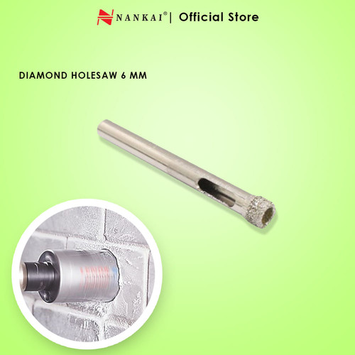 Nankai Mata Bor Pembolong Kaca / Diamond Holesaw 6mm