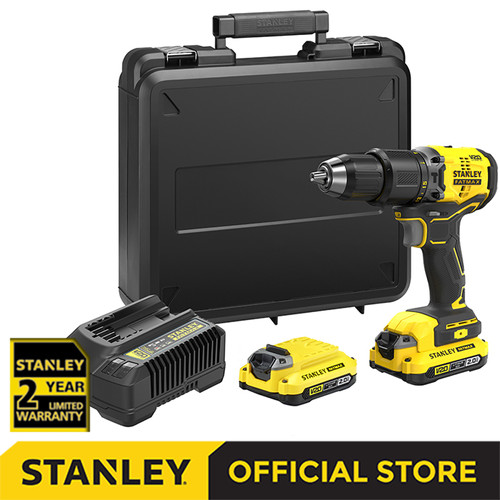 Stanley Brushless Impact Drill /Bor Impact Baterai 20V 2.0Ah SBD715D2K