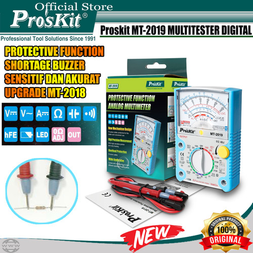 Proskit Multitester Analog Protective Multifungsi MT-2019 Multimeter