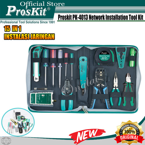 Peralatan Instalasi Jaringan PRO'SKIT PK-4013 15 IN 1 ORIGINAL