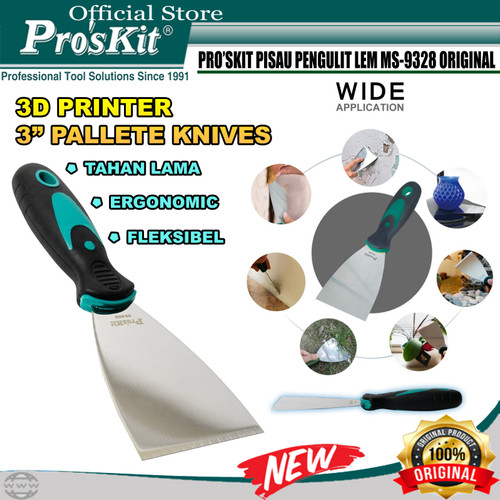 Pisau PRO'SKIT MS-9328 3D printer 3" Palette Knives ORIGINAL