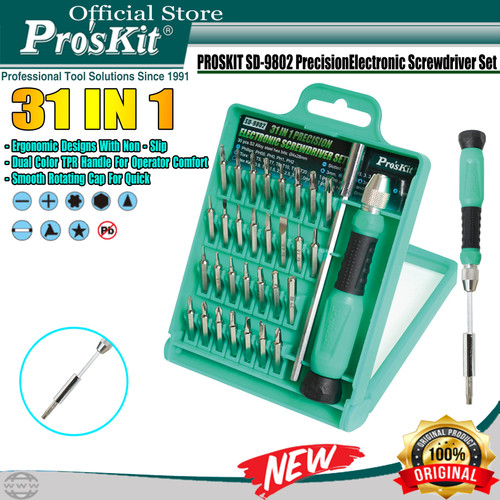 Obeng Set PRO'SKIT SD-9802 31IN1 Electronic Screwdriver Set ORIGINAL