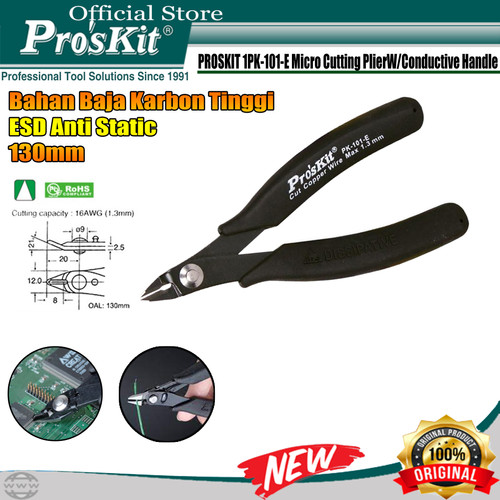 TANG POTONG PRO'SKIT 1PK-101-E (130MM) CONDUCTIVE HANDLE ORIGINAL