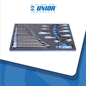 UNIOR Set of wrenches and screwdrivers in SOS tool tray - 964/46SOS