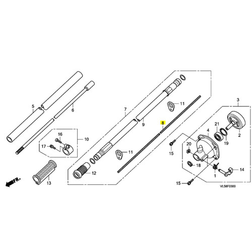 Honda UMR 435 Brush Cutter Flexible Shaft