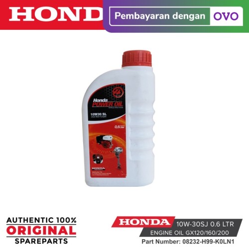 Honda Engine Oil Gx120/160/200 10W-30SJ 0.6 Liter