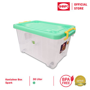 SHINPO Kontainer Plastik Dengan Roda Spark Container SPO-SIP-110-CB-30