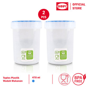 SHINPO COMBO 2 Toples Plastik Ukuran S 470 ML Tempat Cemilan SPO-SIP-3