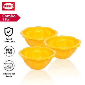 SHINPO Baskom Plastik Diameter 25 CM COMBO 3 Pcs 3X-CMB-SPO-SIP-233L