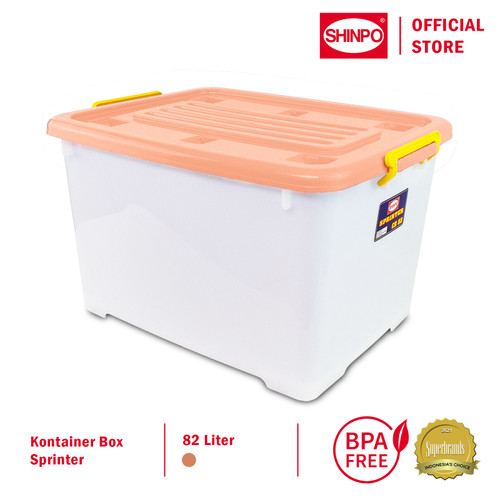 SHINPO Kontainer Plastik Dengan Roda Sprinter SPO-SIP-146-CB-82