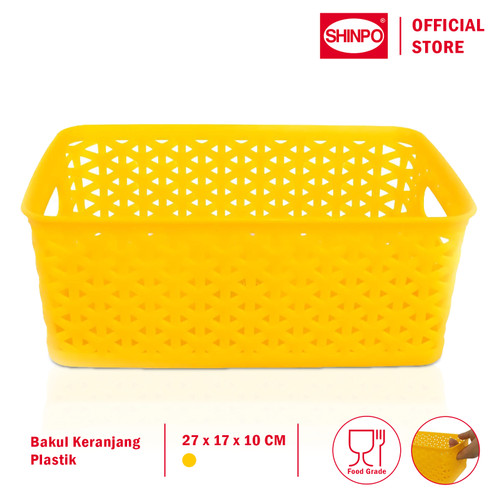 SHINPO Bakul / Keranjang Plastik Model kotak 27 x 17 CM SPO-SIP-255