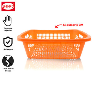 SHINPO Keranjang Pakaian Plastik 56 x 36 x 18 CM SPO-SIP-427M