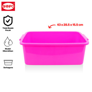 SHINPO Baskom Plastik 1 Pcs Italy Multipurpose Basin SPO-SIP-824-M