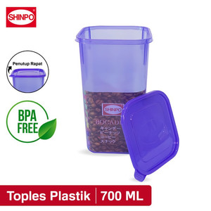 SHINPO Toples Plastik Wadah Makanan Kapasitas 700 ML SPO-SIP-304XL