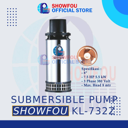 SHOWFOU Submersible Pump KL-732Z 8 Inch