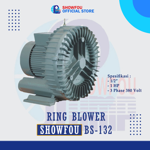 SHOWFOU RING BLOWER BS-132 1 HP 3 Phase 0.75 kWatt