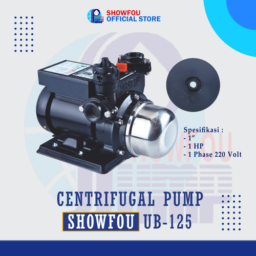 SHOWFOU CENTRIFUGAL PUMP UB-125, 1 HP, 1 Phase 750 Watt 1 Inch