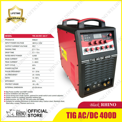 Mesin Las RHINO TIG AC/DC 400 3PH