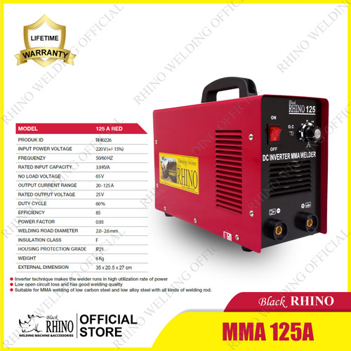 MESIN LAS RHINO MMA-125 RED