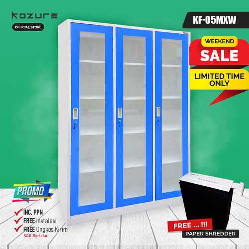 FILLING CABINET Kozure KF-05MXW Pintu Kaca Ayun Swing Door