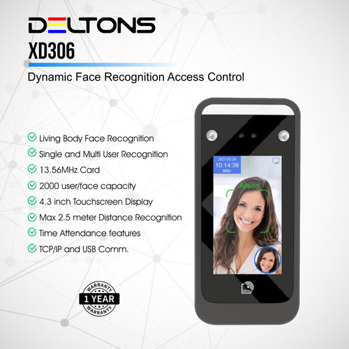 Dynamic Face Recognition Deltons Access Control Wajah Akses Absensi