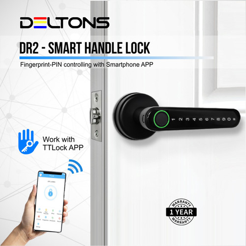 Smart Lock Fingerprint DR2 Simple Handle Digital Door Lock