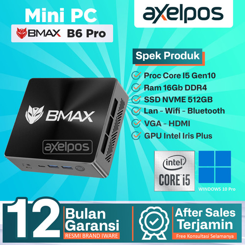 Mini PC BMAX B6 Pro Intel Core i5  i5-1030 16GB/512Gb Windows 10 Pro