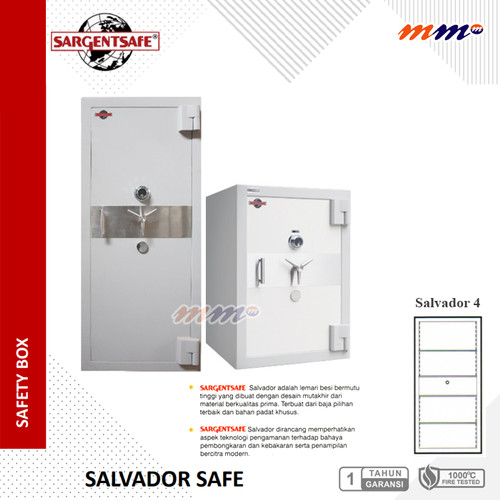 Brankas Sargent Safe Salvador Size 4 Tinggi 150 cm