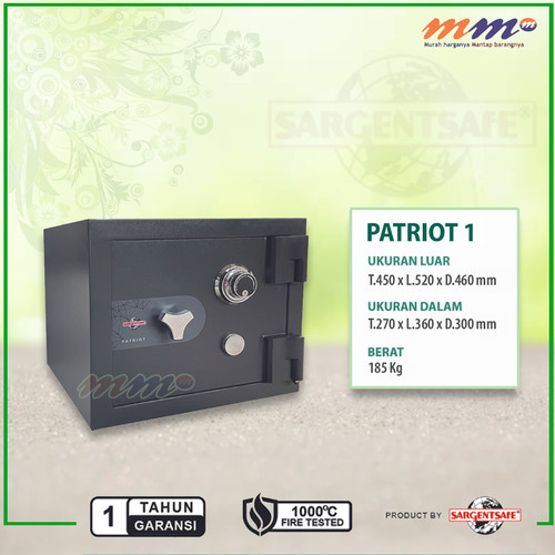 Brankas Sargent Safe Patriot Size 1