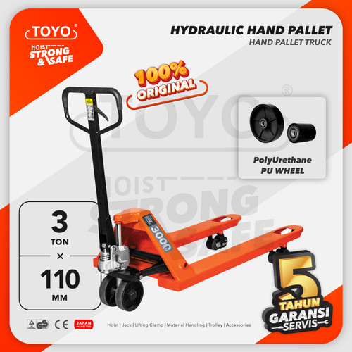 Hydraulic Hand Pallet Truck Trolley 3 Ton / 3000 Kg TOYO