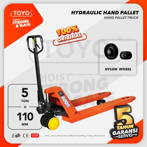 Hydraulic Hand Pallet Truck Trolley 5 Ton / 5000 Kg TOYO