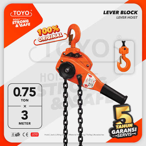 Lever Block / Lever Hoist 0.75 Ton x 3 Meter TOYO