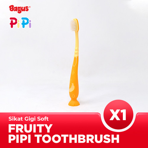 Bagus PiPi Fruity Kids Toothbrush Sikat Gigi Anak Lembut + Suction Cup