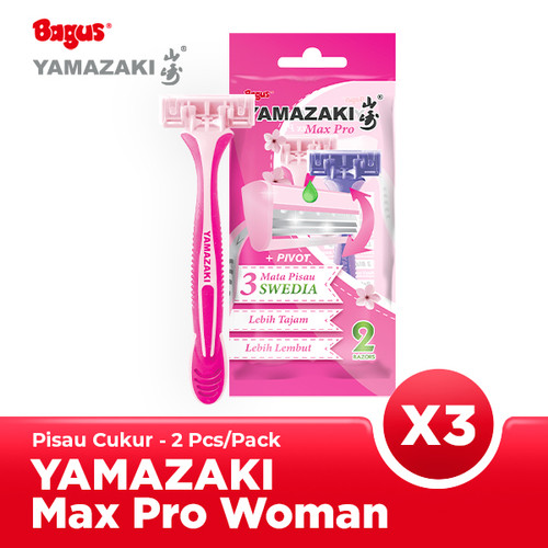 Triple Pack Bagus Yamazaki Max Pro 2's Razor - Pisau Cukur Swedia