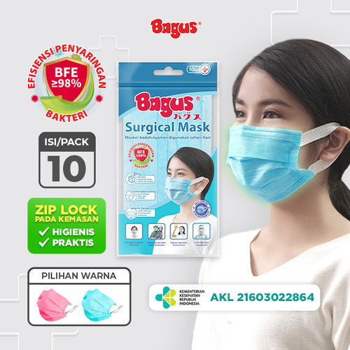 Bagus Masker Sehari-hari - 1 Pack Isi 10 pcs