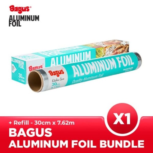 Bagus Aluminum Foil Box + Refill 30 cm x 7.62 m Set