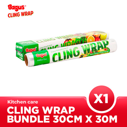 Bagus Cling Wrap Box + Refill 30 cm x 30 m Set