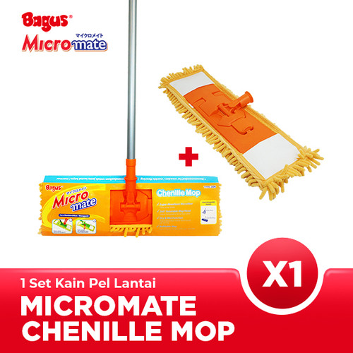 Bagus Micromate Chenille Mop Set + refill