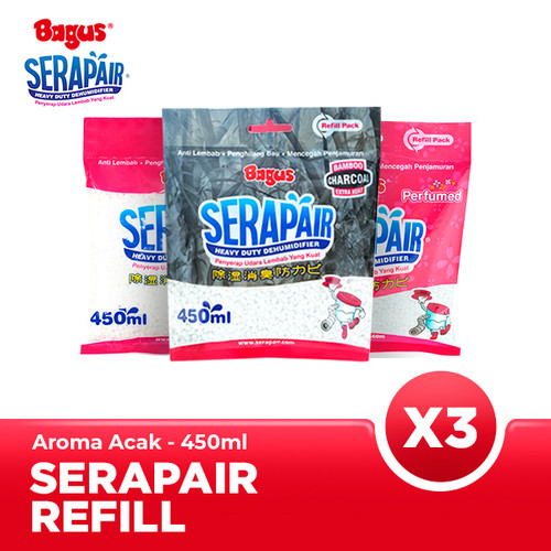 [Triple Bundle] Bagus Serapair Refill 450 ml Mix