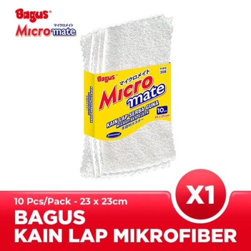 Bagus Micromate Kain Lap Serbaguna 10's Tipe 308 (23 X 23 Cm)