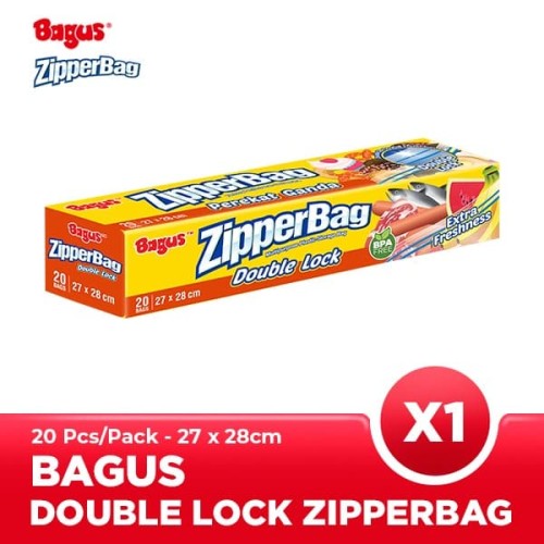 Bagus Zipperbag 20's - 27 cm x 28 cm