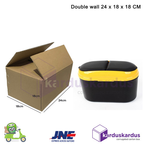 KARDUS | BOX | KARTON PACKING DOUBLE WALL ( 24 x 18 x 18 ) TEBAL POLOS