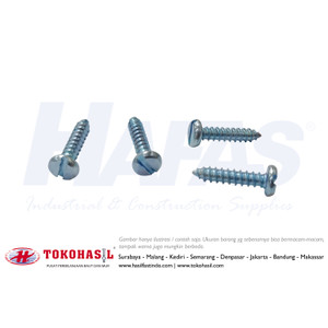 Tapping Screw PH [-] #10 x 1 1/2" (putih) | Sekrup