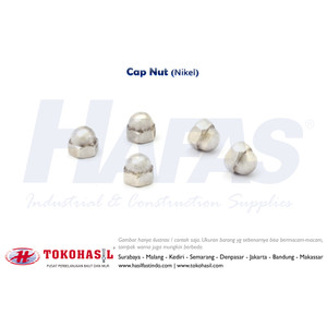 Cap Nut / Mur Topi M8 - P1.25 (nikel)