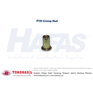 FTH Crimp Nut / Mur Rivet M5 x 12 - P0.80 (kuning)