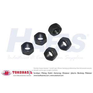 Mur Baja Class 8 M30 / Hex Nut HT M 30, P 3.50 (Hitam)