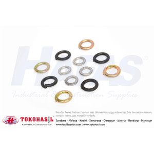 Ring Peer, Ring Pir M6 / Spring Lock Washer (WL) M 6 - putih