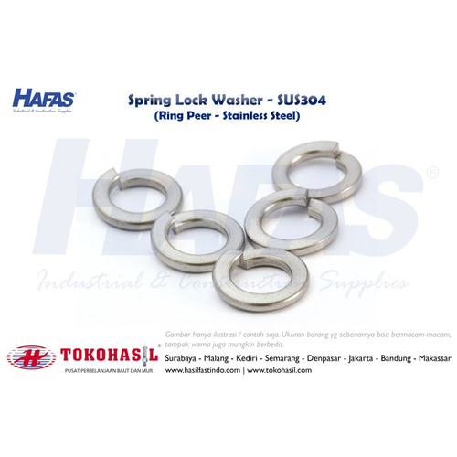 Ring Peer, Ring Pir Stainless SS304 M36 / Spring Lock Washer (WL) M 36