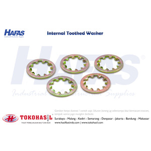 Internal Toothed Washer / Ring Matahari M4 - kuning