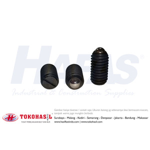 Slotted Spring Ball Plunger set screw M10x16, M10 x 16 - P1.50